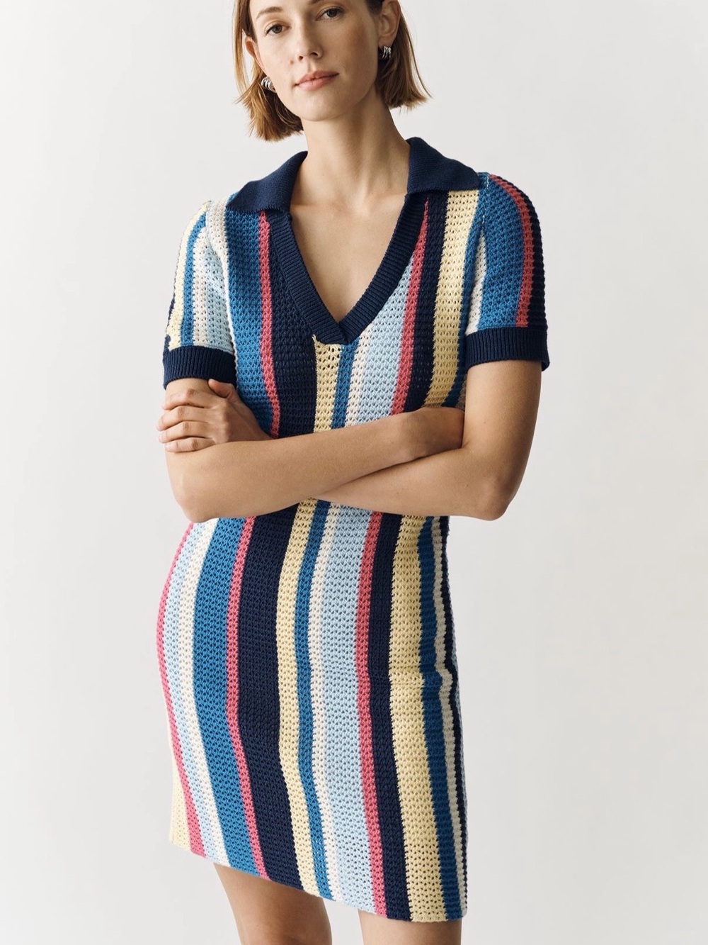 Anthropologie Maeve Collared Knot Dress